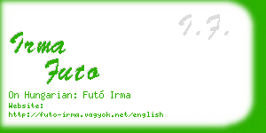irma futo business card